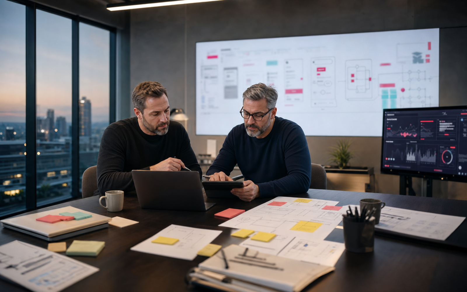 AI web app development cost planning session