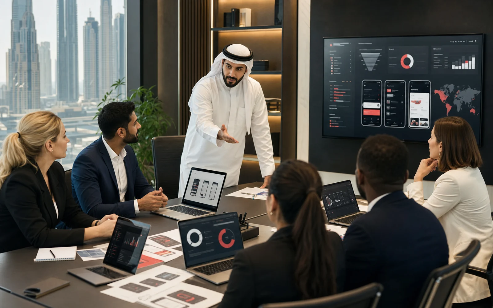 Fintech marketing agency selection workshop in Dubai
