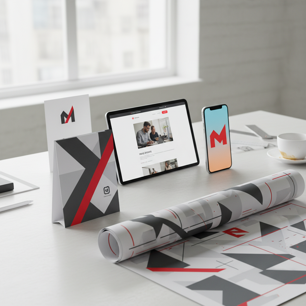 Elevate your brand with MAKREATE.COM's expert graphic design services. From stunning logos to comprehensive brand identities, we craft visuals that engage, convert, and tell your unique story. Serving USA, UAE, Middle East, & UK businesses.